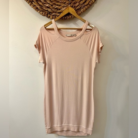 Athleta Shala Light Pink Cold Shoulder Dress - Picture 1 of 10